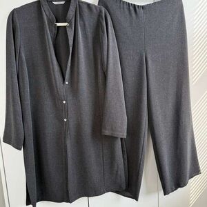 Marks & Spencer Charcoal Pantsuit Set